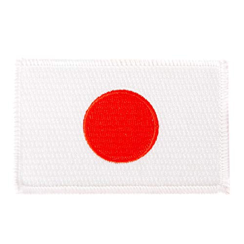 Nihon 日本 Japanese Kanji 3 inch Red and White Embroidered Patch Japan